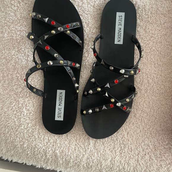 Steve Madden Kelsey Black Multi sandals - Picture 4 of 4